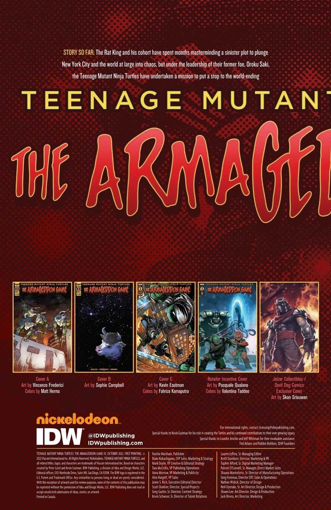 TMNT ARMAGEDDON GAME #2 CVR B CAMPBELL