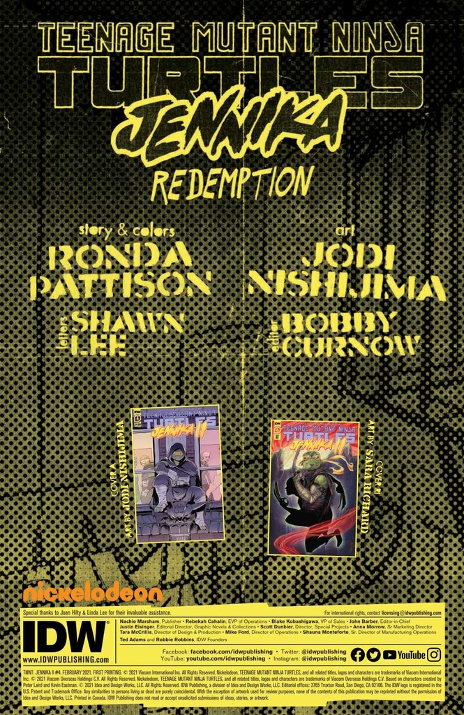 TMNT JENNIKA II #4 (OF 6) CVR A NISHIJIMA (C: 1-0-0)