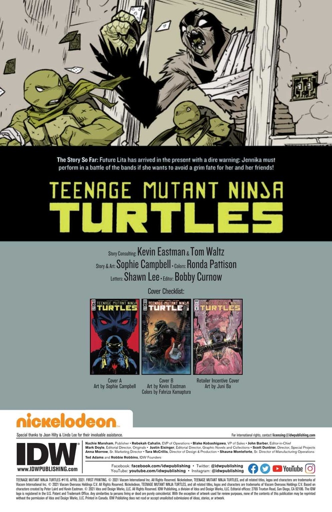 TMNT ONGOING #116 10 COPY INCV JUNI BA (NET)