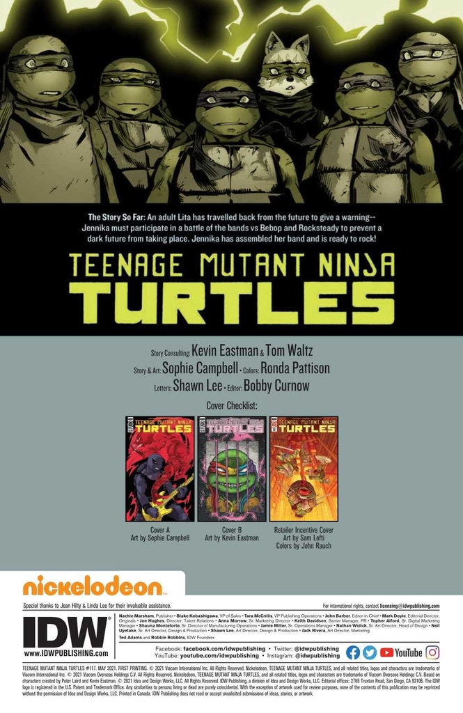 TMNT ONGOING #117 10 COPY INCV SAM LOFTI (NET)