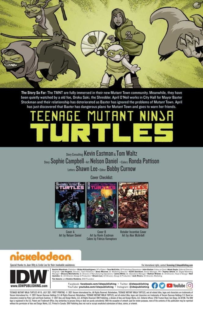 TMNT ONGOING #119 CVR A NELSON DANIEL