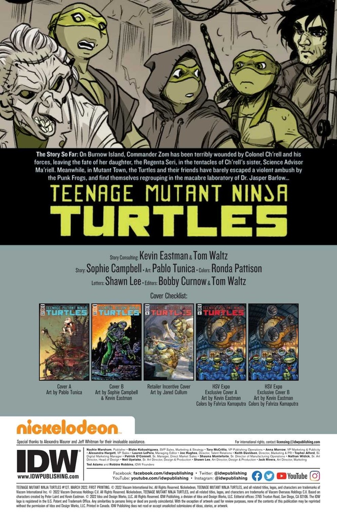 TMNT ONGOING #127 CVR A TUNICA (C: 1-0-0)