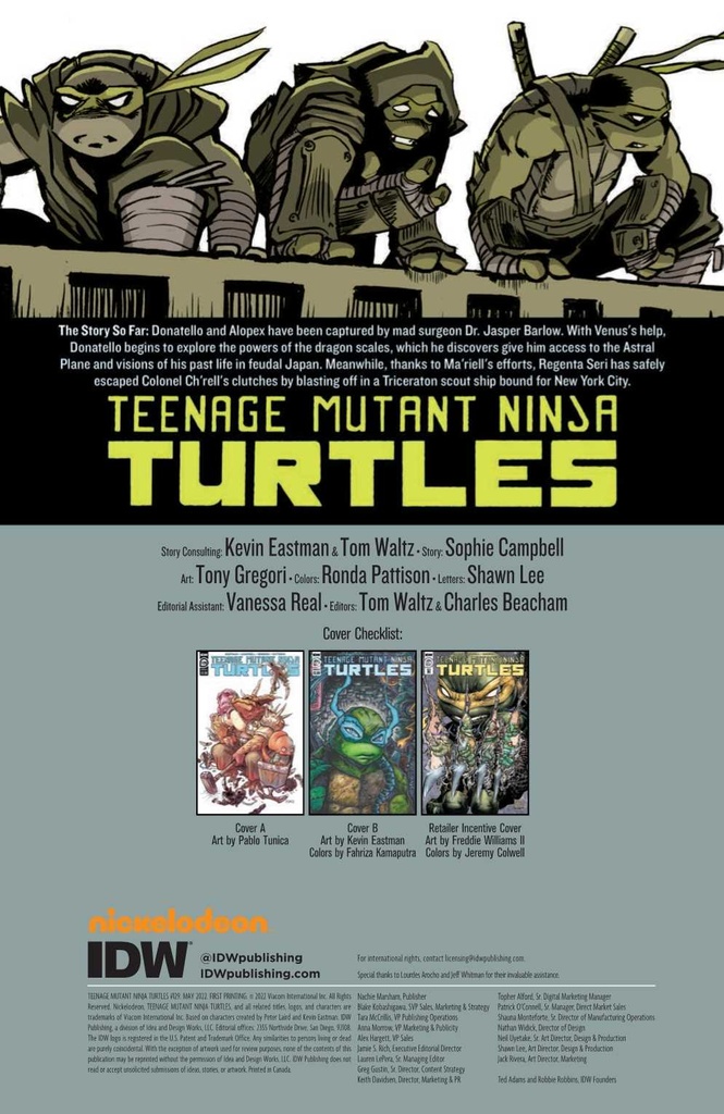 TMNT ONGOING #129 CVR A TUNICA (C: 1-0-0)