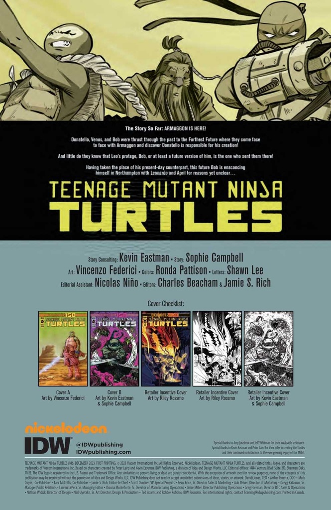 TMNT ONGOING #146 CVR A FEDERICI