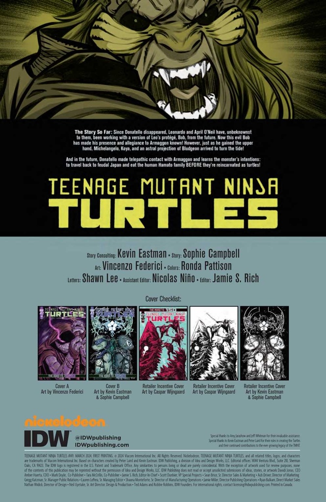 TMNT ONGOING #149 CVR A FEDERICI