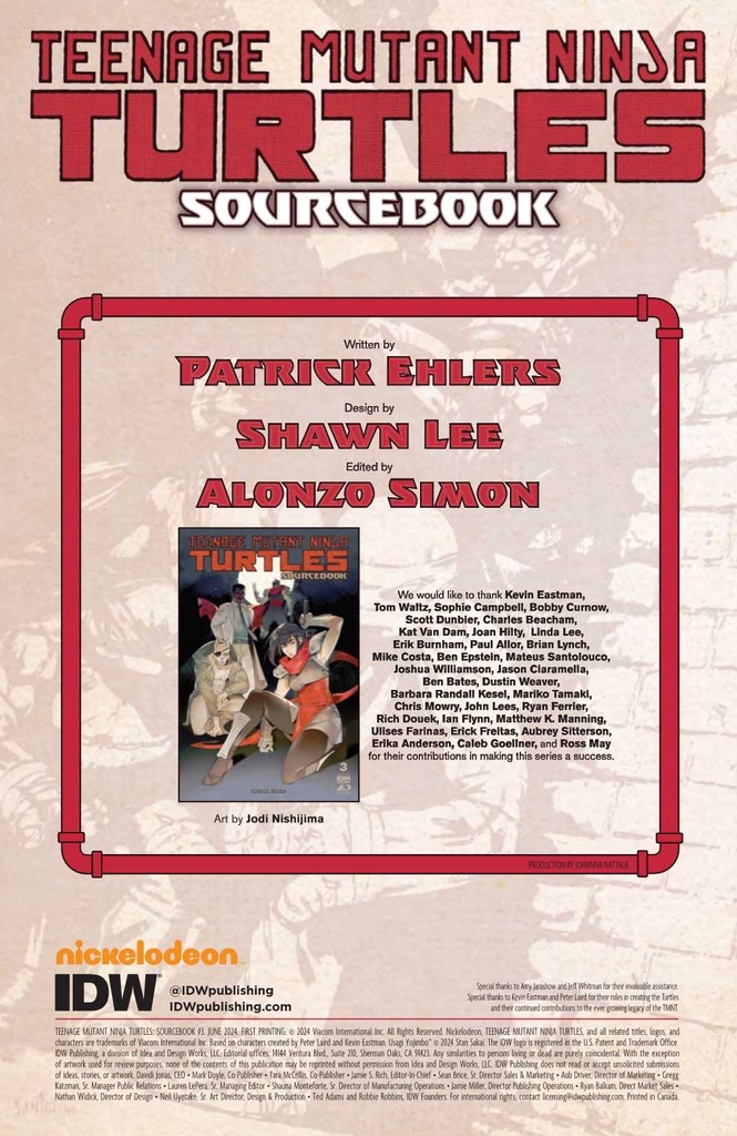 TMNT SOURCEBOOK #3