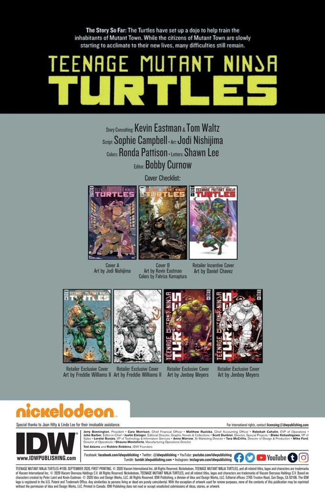 Teenage Mutant Ninja Turtles: Ongoing #109 (1:10 Chavez Variant)