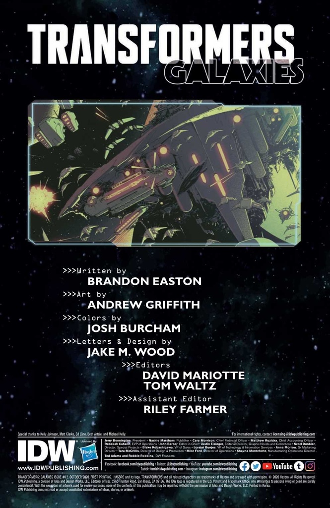 Transformers: Galaxies #12 (1:10 Ramondelli Variant)