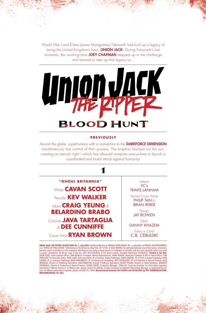 UNION JACK RIPPER BLOOD HUNT #1