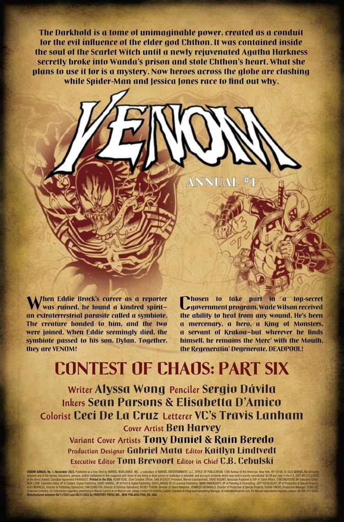 VENOM ANNUAL #1