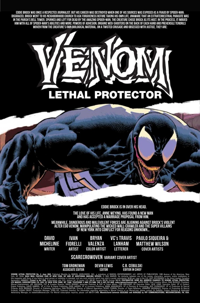 VENOM LETHAL PROTECTOR #2 (OF 5)