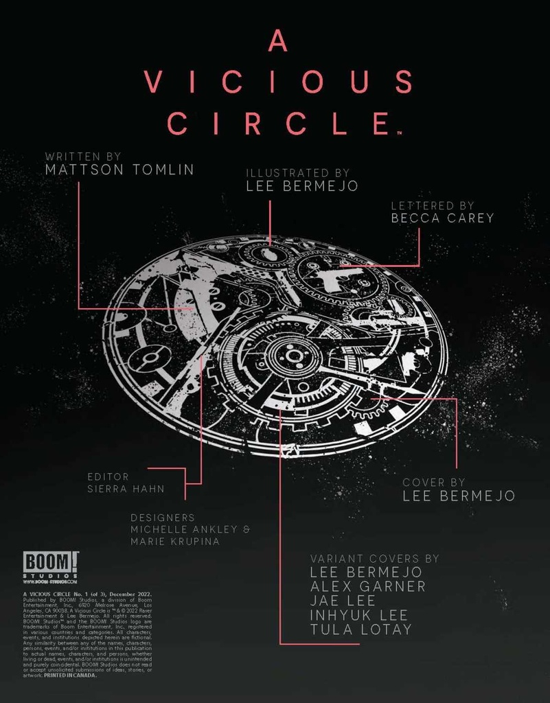 VICIOUS CIRCLE #1 (OF 3) CVR B GARNER (MR)