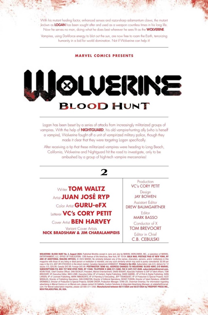 WOLVERINE BLOOD HUNT #2