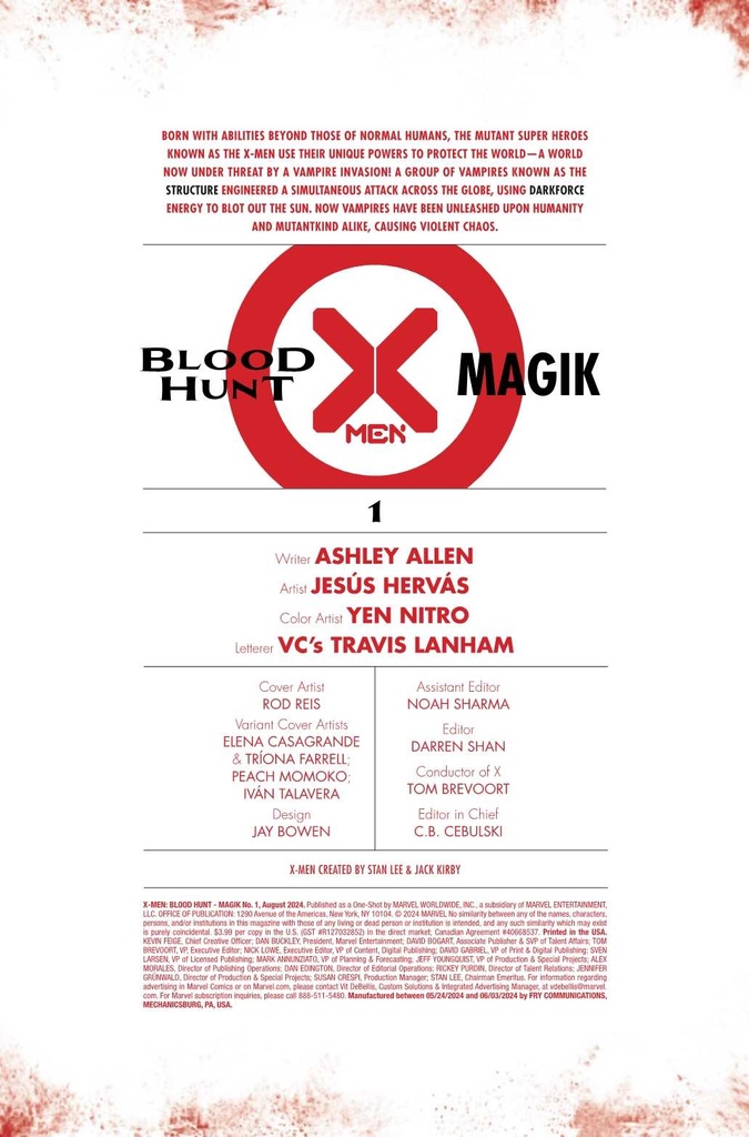 X-MEN BLOOD HUNT MAGIK #1