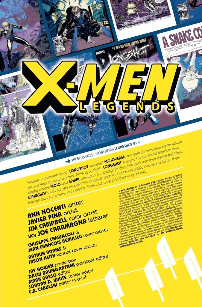 X-MEN LEGENDS #3 (RES)