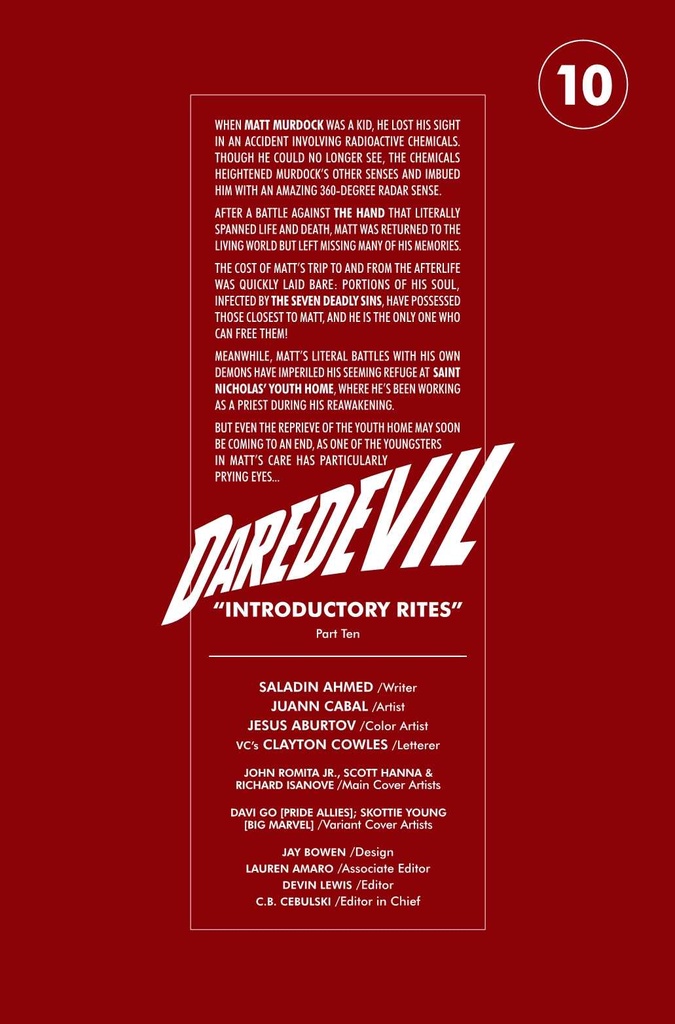 DAREDEVIL #10 DAVI GO PRIDE ALLIES VAR