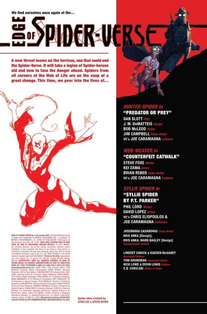 EDGE OF SPIDER-VERSE #5 (OF 5)