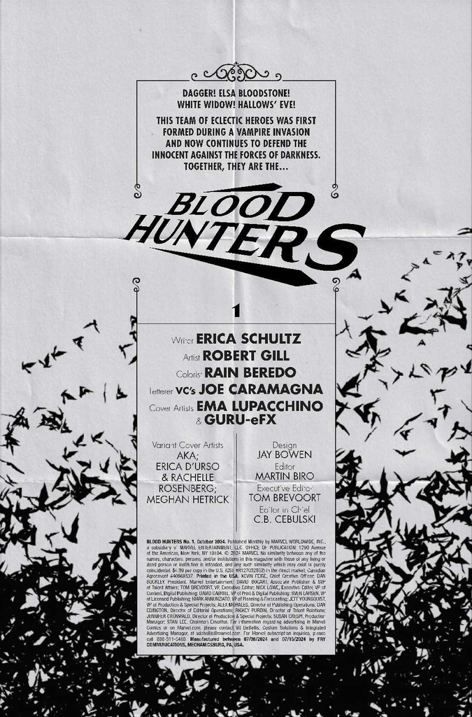 BLOOD HUNTERS #1 (OF 5) AKA DAGGER VAR