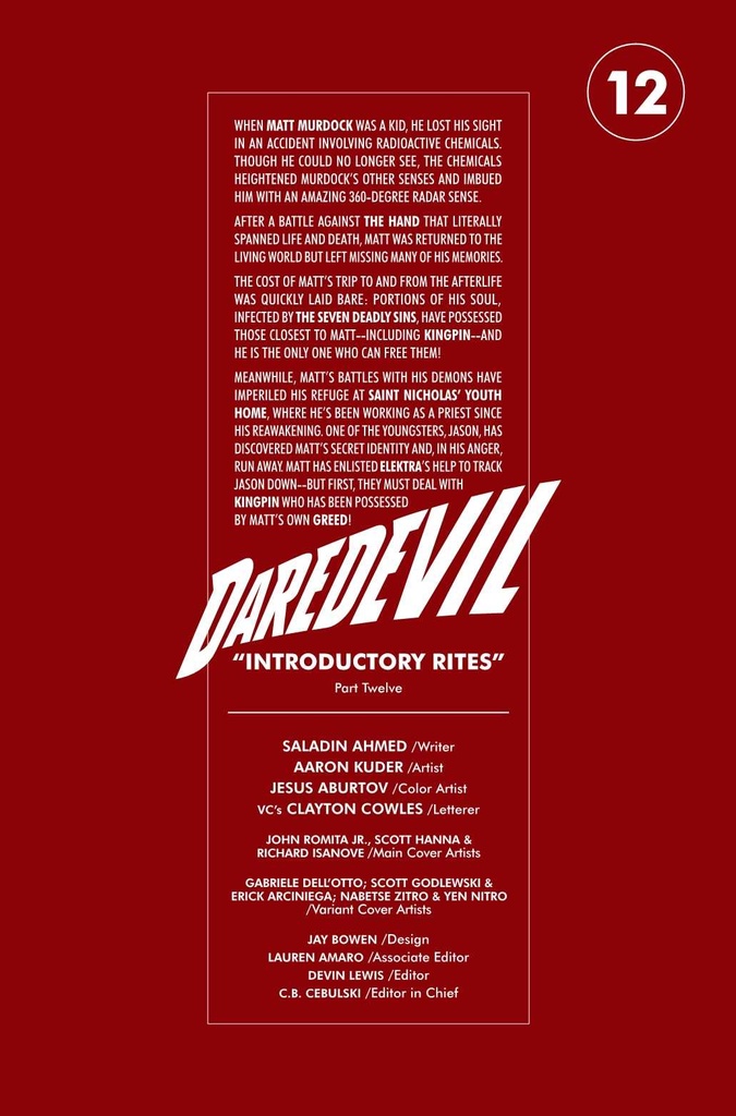 DAREDEVIL #12