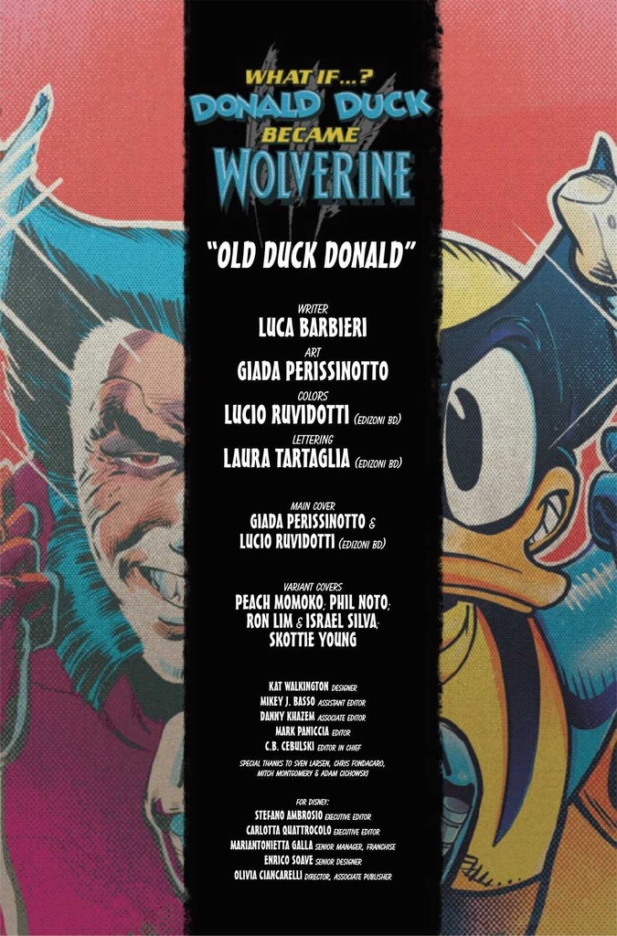 MARVEL DISNEY WHAT IF DONALD DUCK BECAME WOLVERINE #1