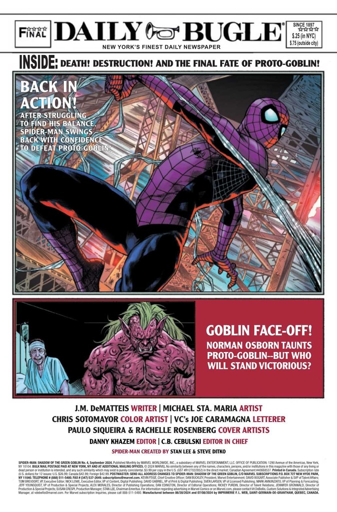 SPIDER-MAN SHADOW OF GREEN GOBLIN #4