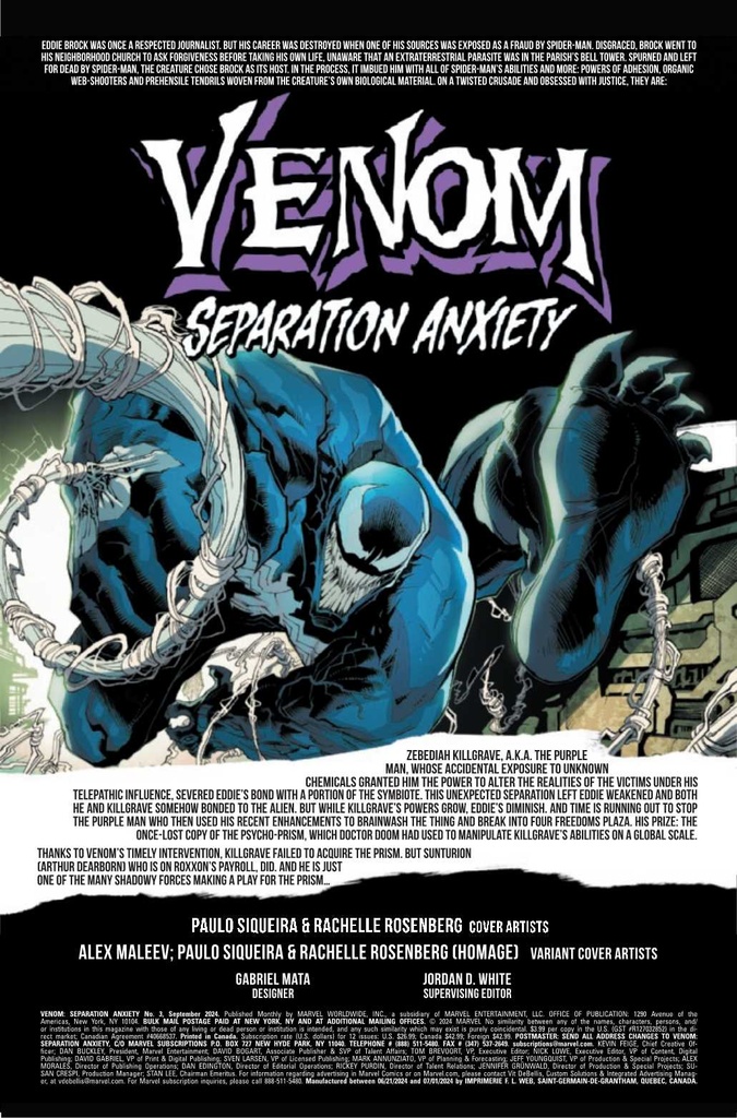 VENOM SEPARATION ANXIETY #3