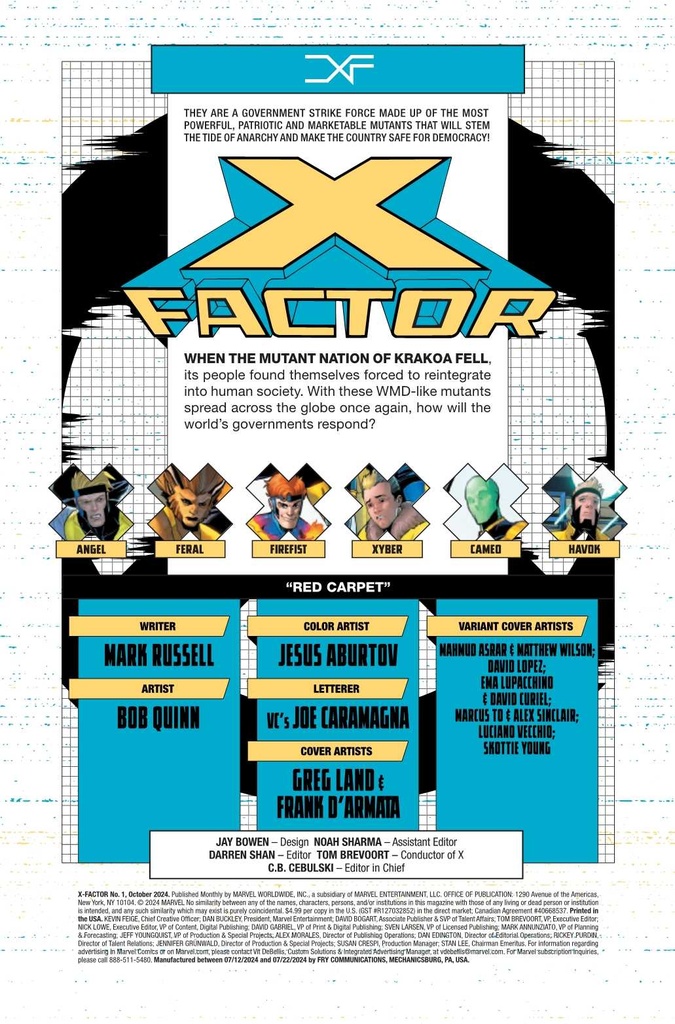 X-FACTOR #1 SKOTTIE YOUNG VAR