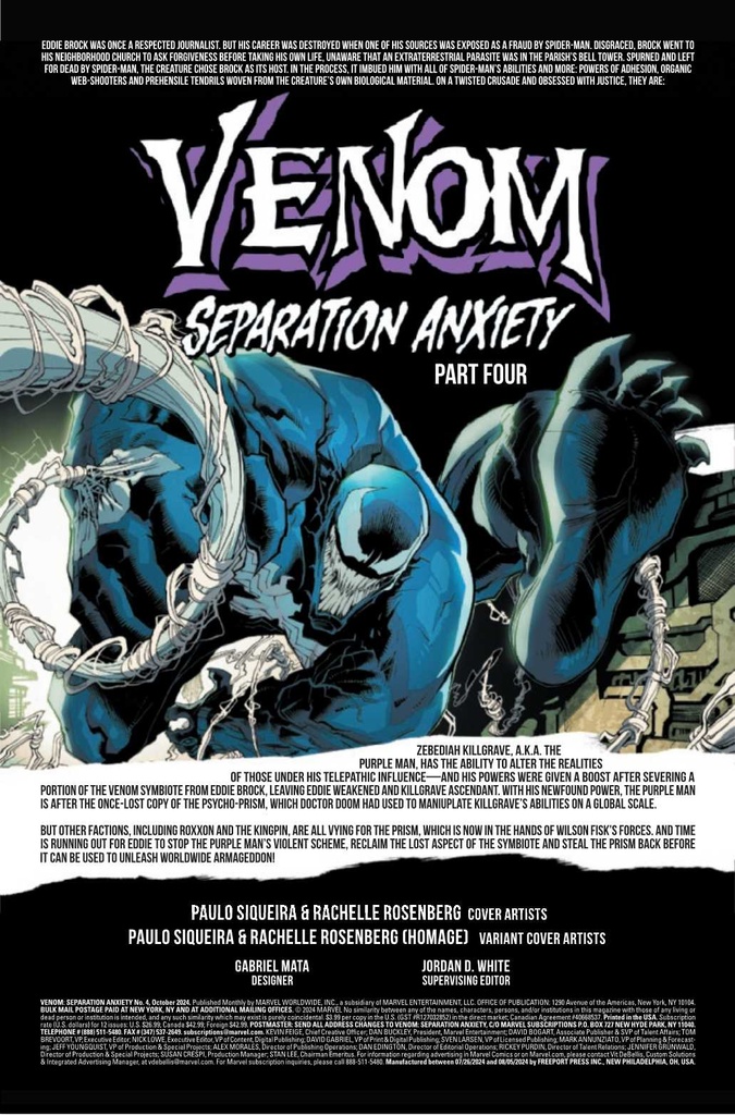 VENOM SEPARATION ANXIETY #4 (OF 5)