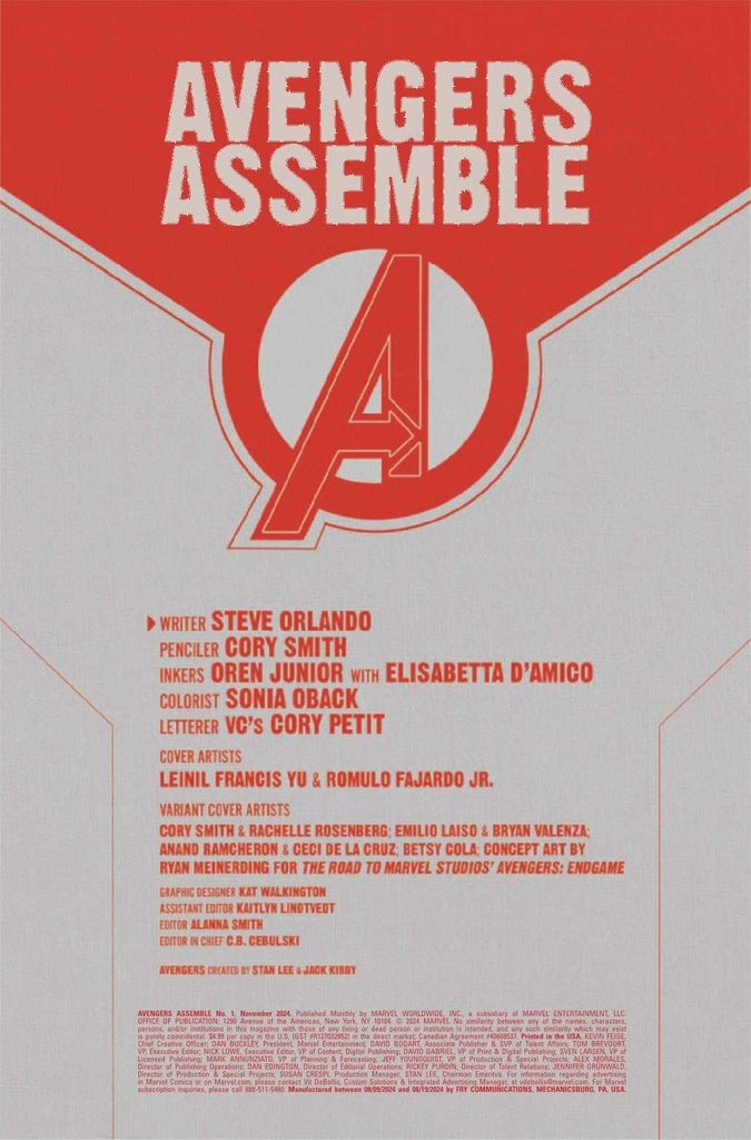 AVENGERS ASSEMBLE #1 (OF 5)