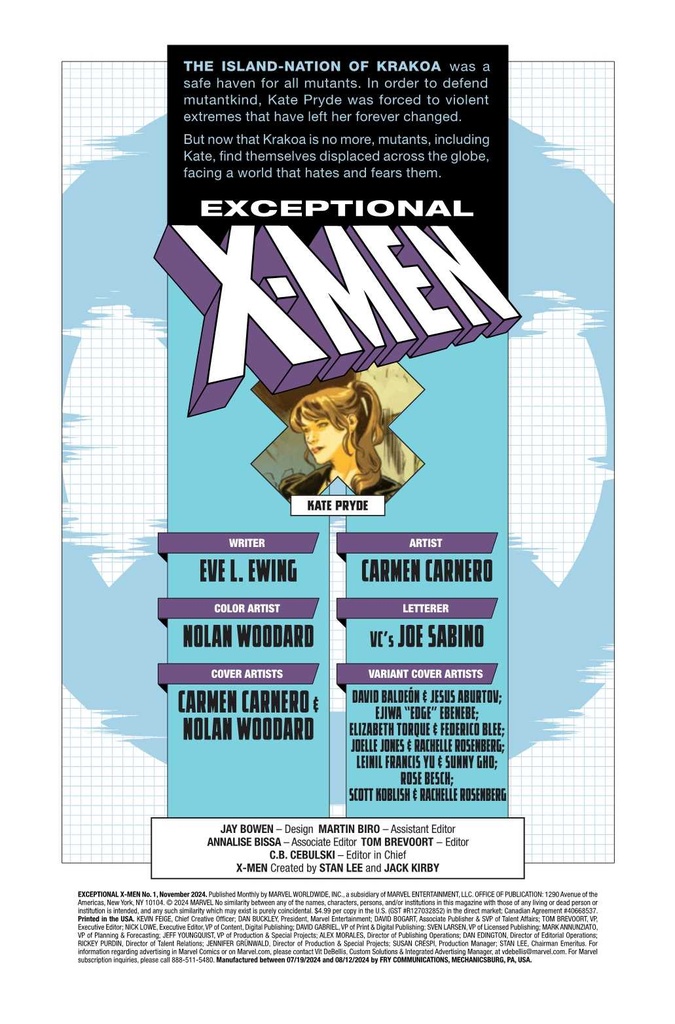 EXCEPTIONAL X-MEN #1 EDGE FOIL VAR (NET)