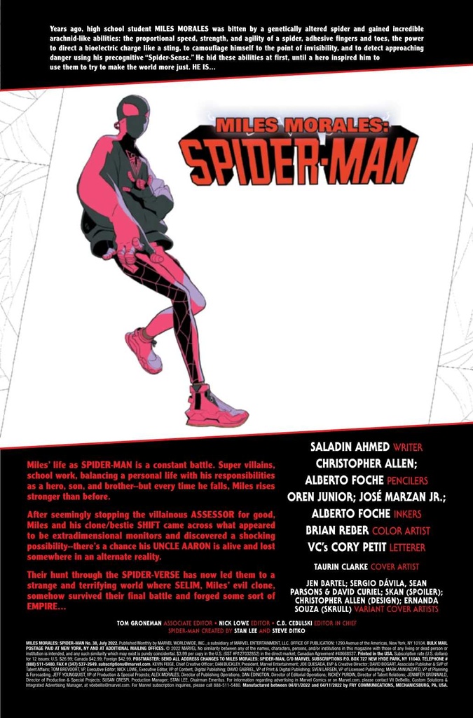 MILES MORALES SPIDER-MAN #38