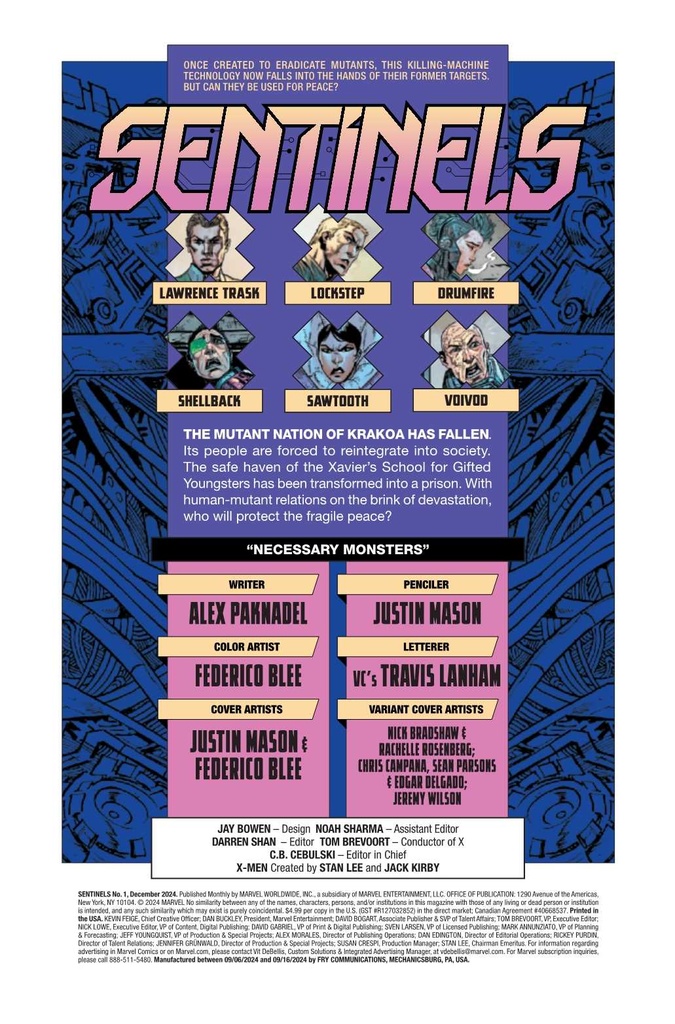 SENTINELS #1 (OF 5)