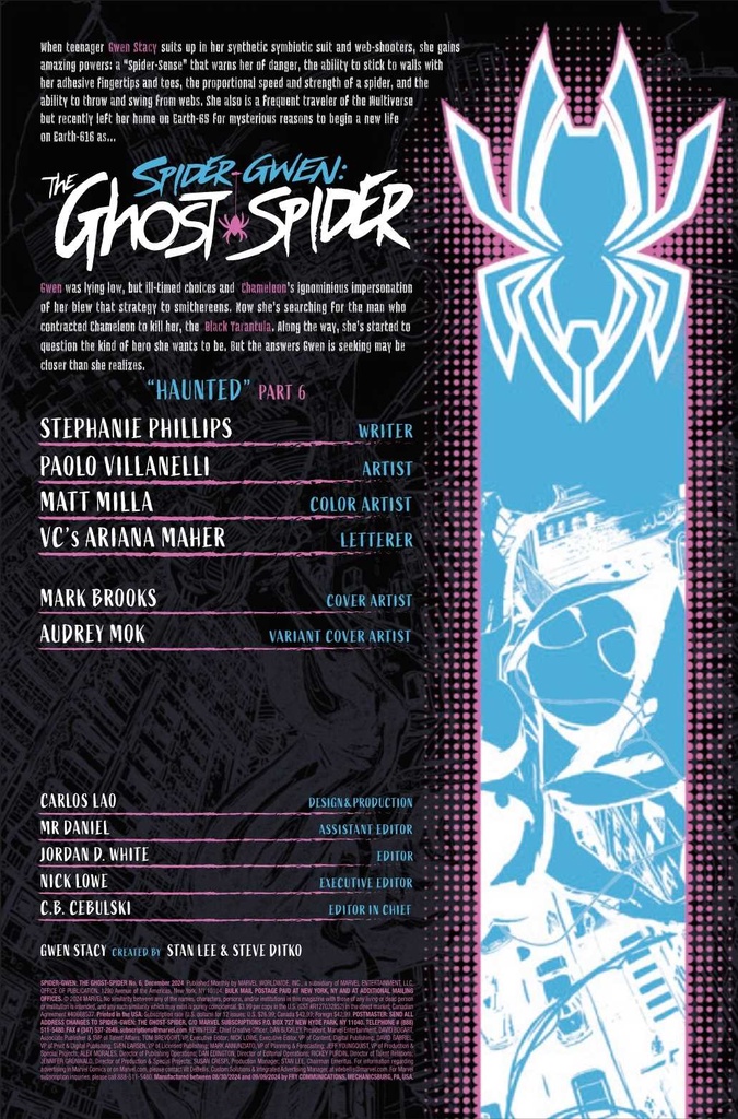 SPIDER-GWEN GHOST-SPIDER #6 TBD ARTIST VAR