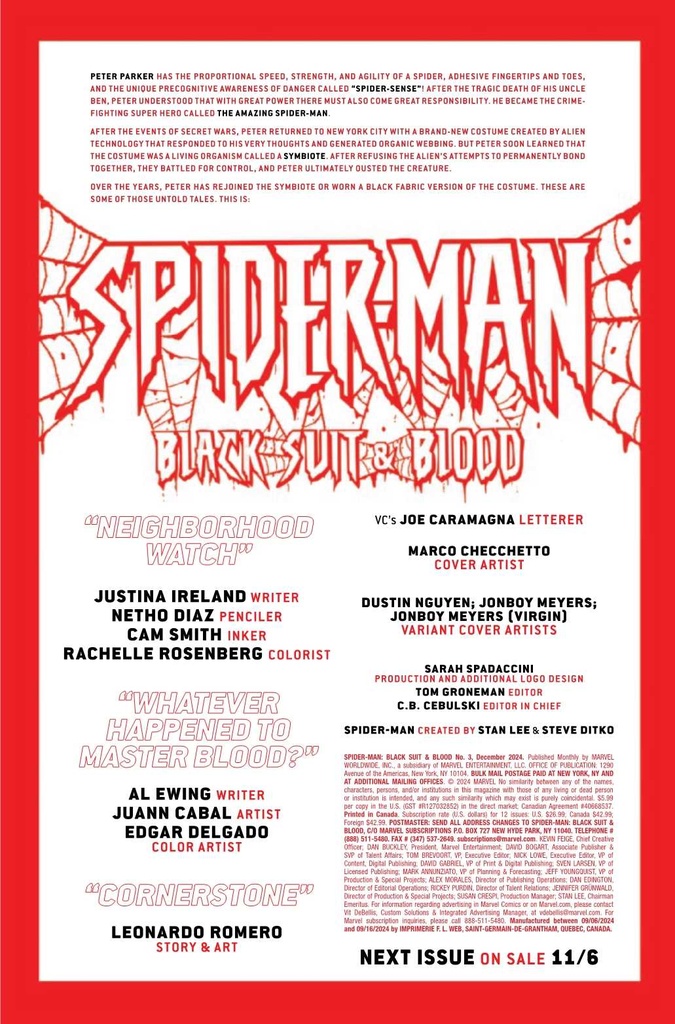 SPIDER-MAN BLACK SUIT & BLOOD #3 (OF 4)