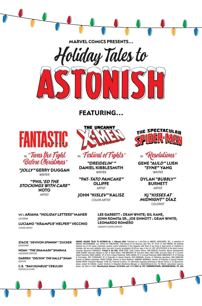 MARVEL HOLIDAY TALES TO ASTONISH #1 WRAPAROUND HOMAGE VAR