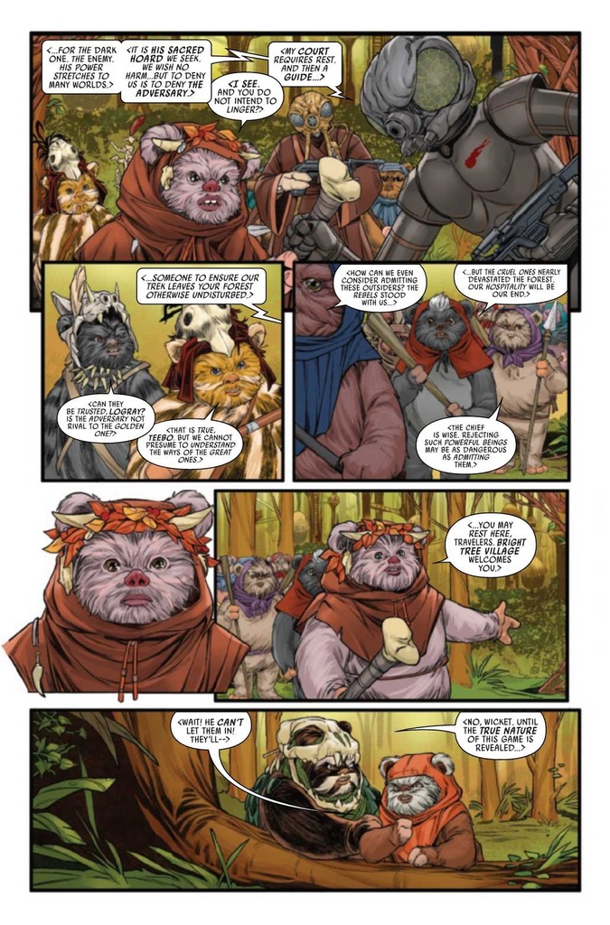 STAR WARS EWOKS #2 (OF 4) DAVE WACHTER VAR