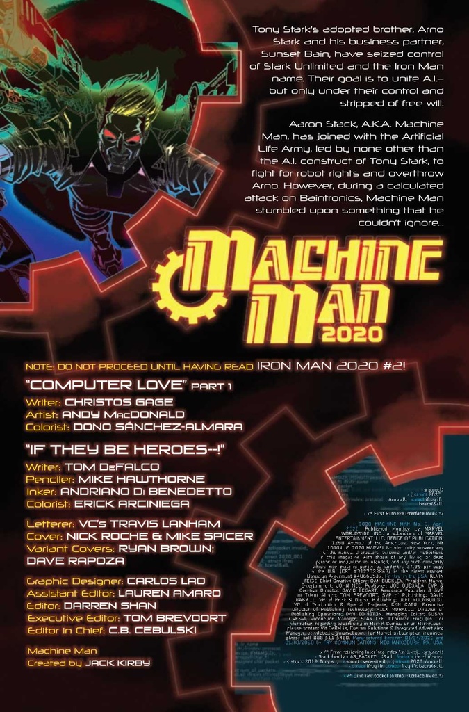 2020 Machine Man #1 of 2