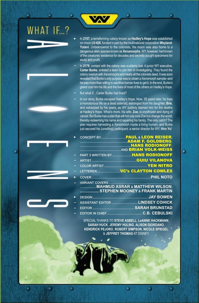 ALIENS WHAT IF #3 STEPHEN MOONEY VAR