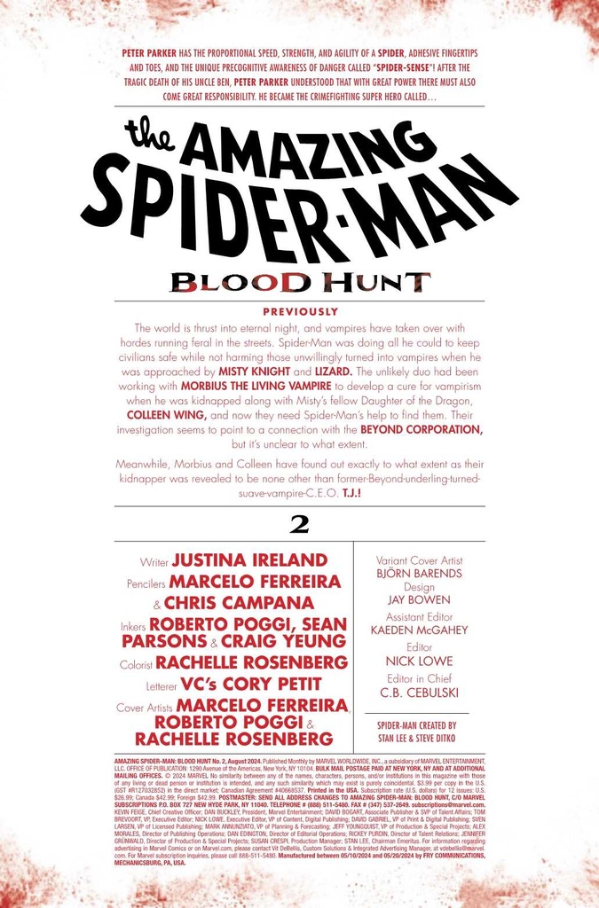 AMAZING SPIDER-MAN BLOOD HUNT #2