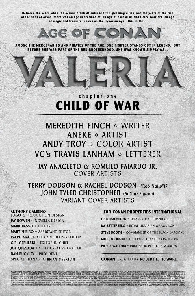 Age Of Conan: Valeria #1 of 5