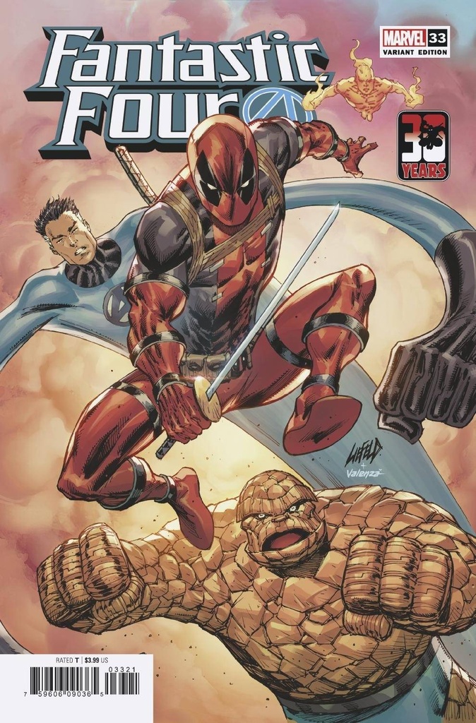 Fantastic Four #33 (Rob Liefeld Deadpool 30th Anniversary Variant)