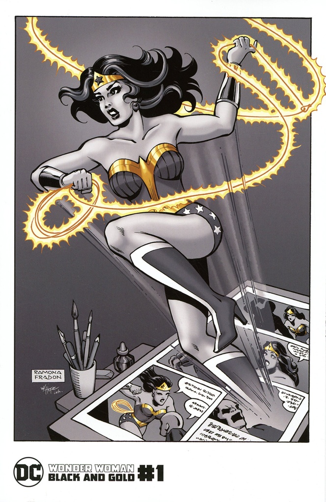 Wonder Woman: Black & Gold #1 (1:25 Ramona Fradon & Sandra Hope Variant)