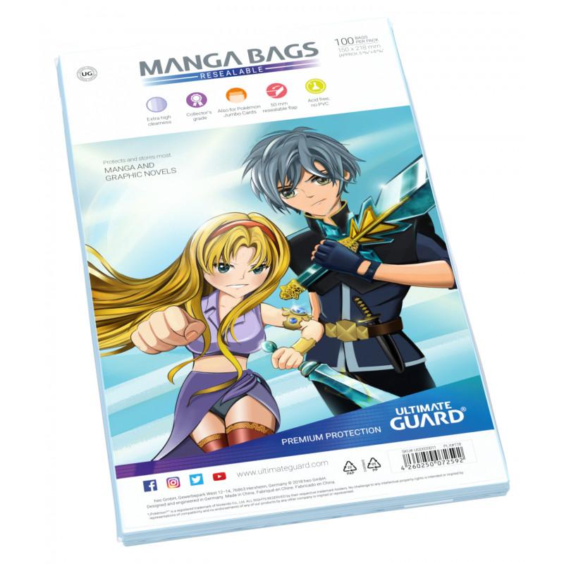 Ultimate Guard - Resealable Manga Bags/Sleeves (100 pack)