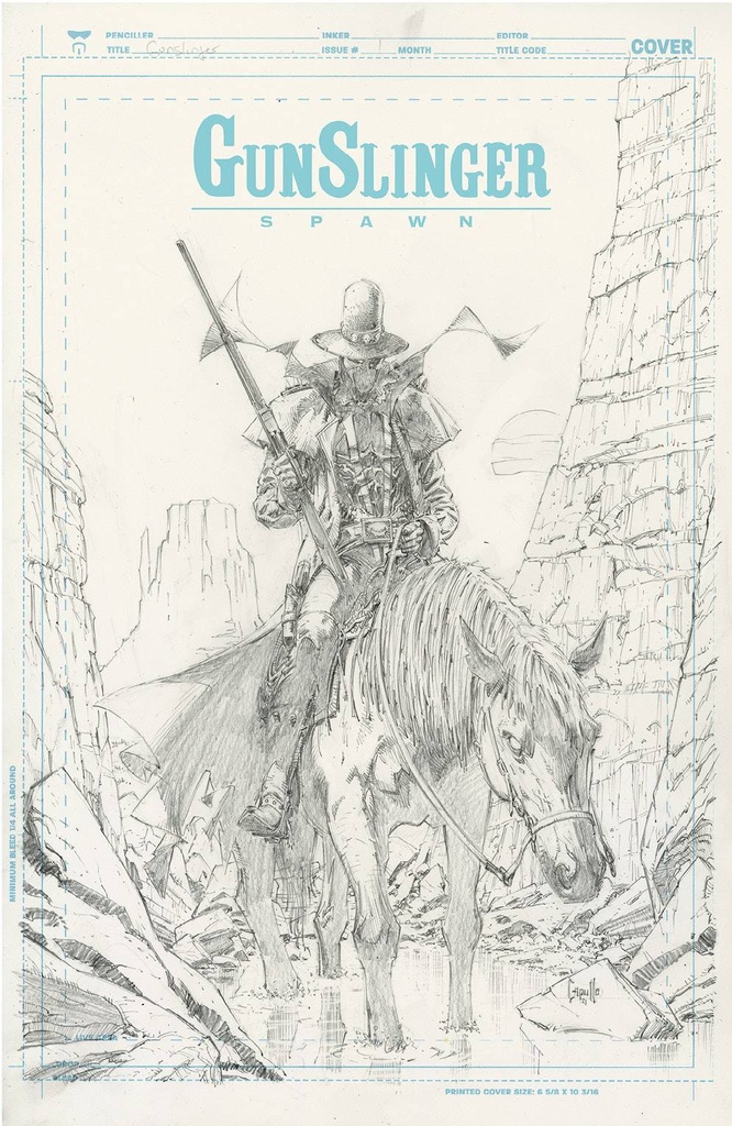 Gunslinger Spawn #1 (Cover H 1:50 Greg Capullo Sketch)