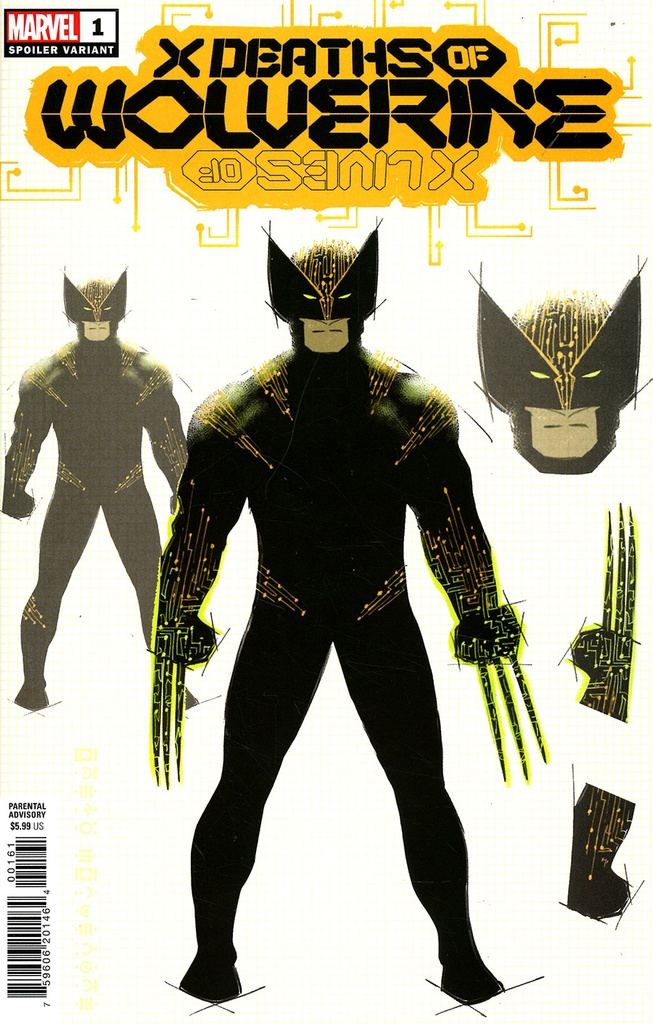 X Deaths of Wolverine #1 (Adam Kubert Omega Wolverine Spoiler Design Variant)