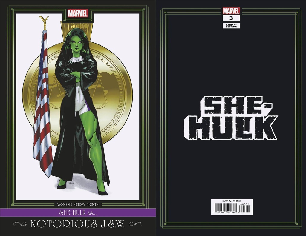 She-Hulk #3 (Jan Bazaldua Womens History Month Variant)