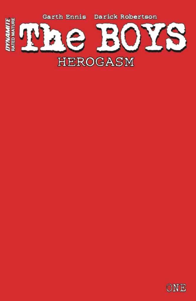 The Boys: Herogasm #1 (Red Blank Authentix Variant)