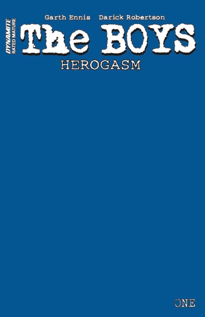 The Boys: Herogasm #1 (Blue Blank Authentix Variant)