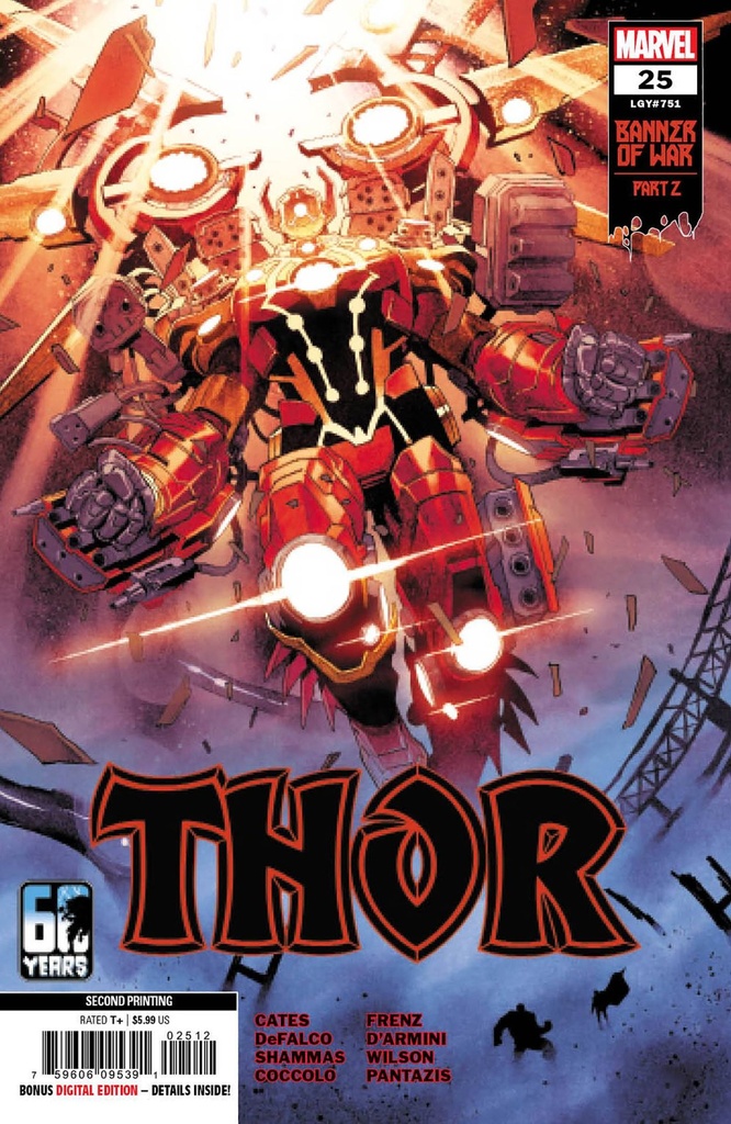 Thor #25 (2nd Printing Martin Coccolo Variant)