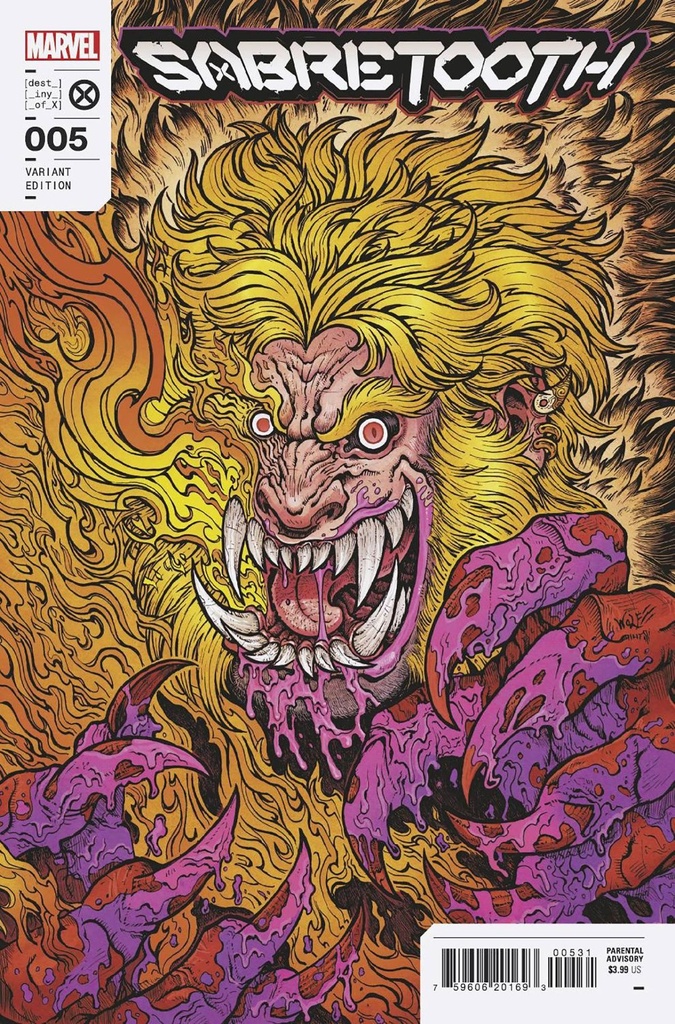 Sabretooth #5 of 5 (Maria Wolf Variant)